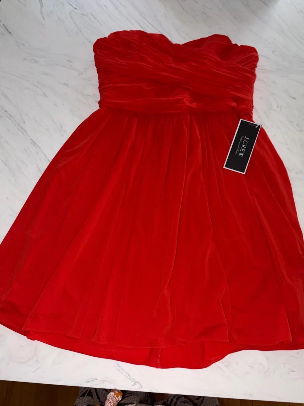 J. Crew strapless occasion orange cocktail dress 16 new nwt weddings parties